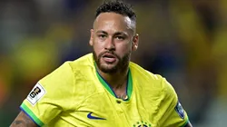 Neymar em campo pela Seleção Brasileira.