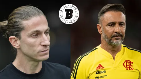 FotoxFoto: Filipe Luís (Thiago Ribeiro/AGIF); Vitor Pereira (Jorge Rodrigues/AGIF)