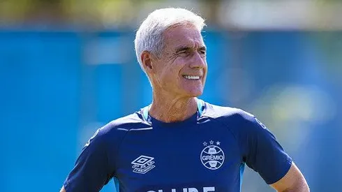 Luís Castro no Grêmio. Foto: Lucas Uebel/Grêmio