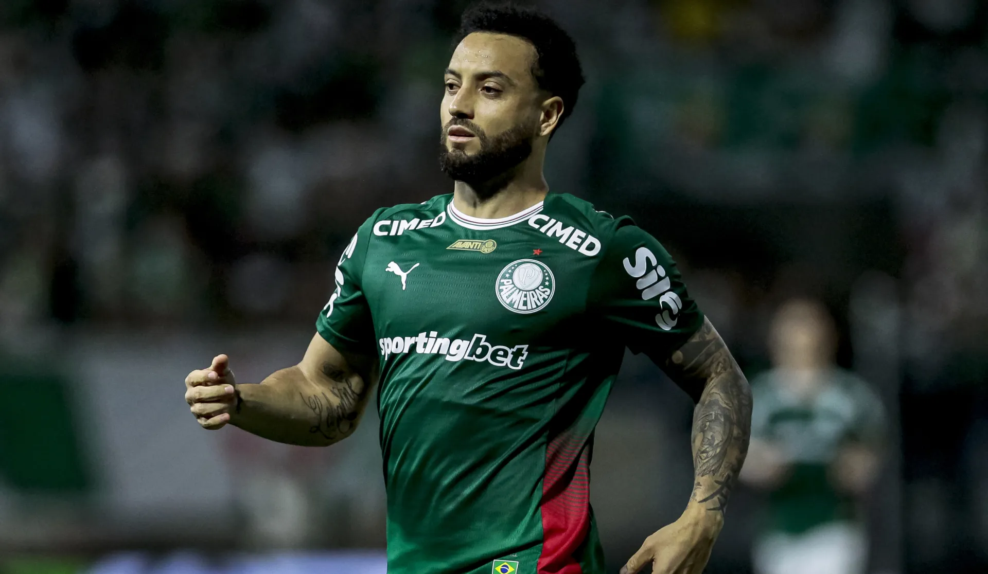 Felipe Anderson está no DM do Palmeiras – Foto: Marco Miatelo/AGIF