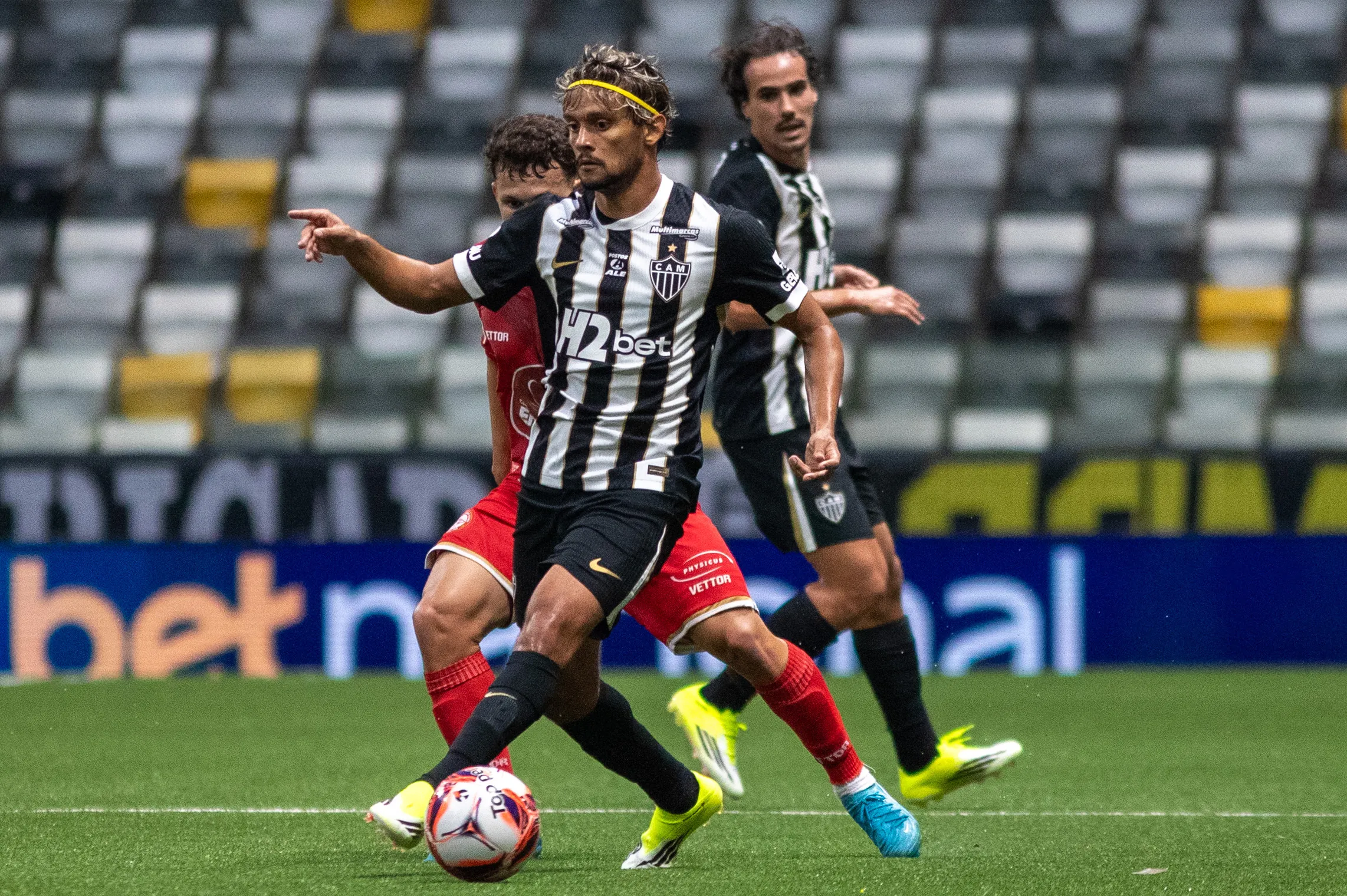 Scarpa durante partida pelo Atlético-MG. Foto: Fernando Moreno/AGIF