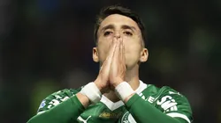 SP - SAO PAULO - 06/11/2025 - BRASILEIRO A 2025, PALMEIRAS X SANTOS - Joaquin Piquerez jogador do Palmeiras lamenta durante partida contra o Santos no estadio Arena Allianz Parque pelo campeonato Brasileiro A 2025. Foto: Anderson Romao/AGIF