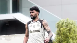 Paquetá durante treinamento no Ninho do Urubu