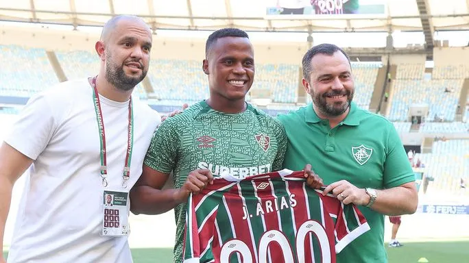 Arias no Tricolor. Foto: Fluminense
