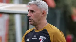 Hernán Crespo em treino do São Paulo FC.