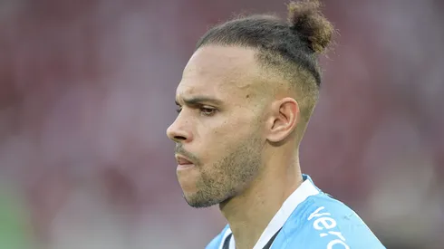 Braithwaite no Grêmio. Foto: Thiago Ribeiro/AGIF