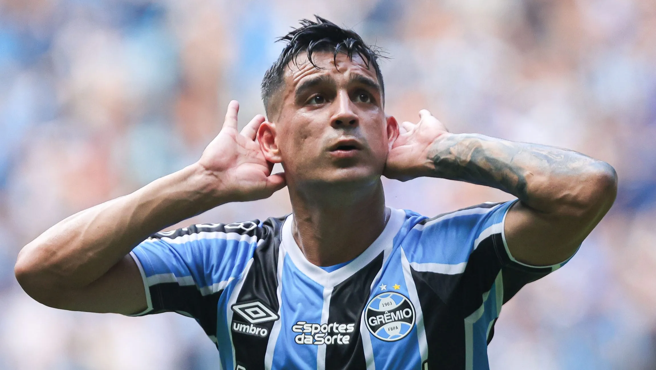 Cristaldo segue vinculado ao Grêmio - Foto: Maxi Franzoi/AGIF.