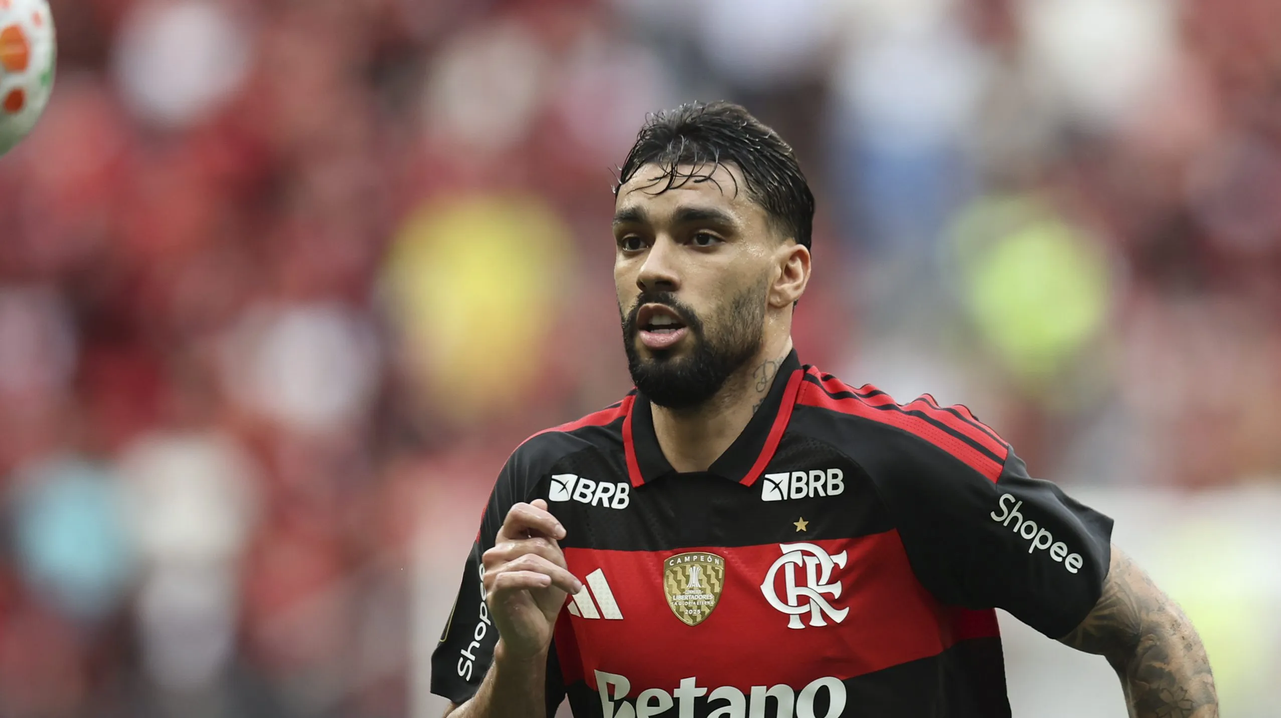 DF – BRASILIA – 01/02/2026 – SUPER COPA DO REI 2026, FLAMENGO X CORINTHIANS – Lucas Paqueta jogador do Flamengo durante partida contra o Corinthians no estadio Mane Garrincha pelo campeonato Super Copa Do Rei 2026. Foto: Mateus Bonomi/AGIF