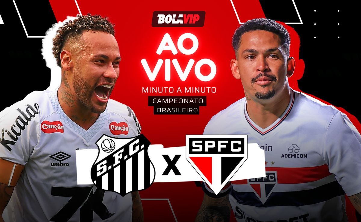 Santos e São Paulo AO VIVO – Brasileirão 2026 em tempo real
