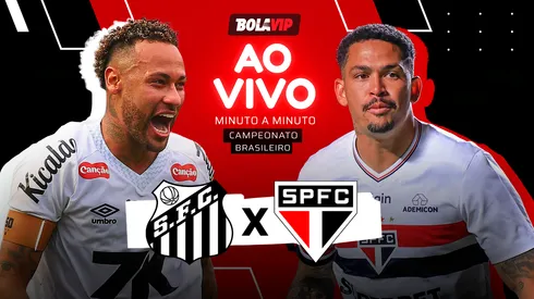 Santos x São Paulo é transmitido ao vivo pelo Bolavip Brasil. Fotos: Mauricio de Souza e Marcello Zambrana – AGIF