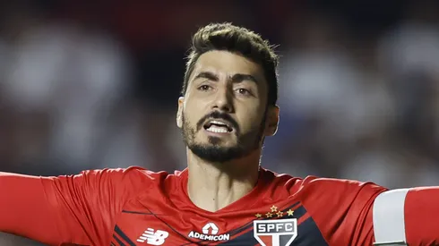 Rafael, goleiro do São Paulo em partida pelo campeonato brasileiro (Foto: Miguel Schincariol/Getty Images)
