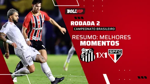 Santos 1 x 1 São Paulo. Foto: Marcello Zambrana/AGIF
