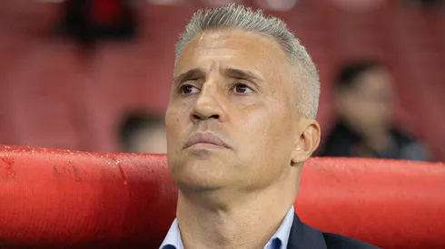 Hernán Crespo concedeu coletiva após empate na Vila Belmiro