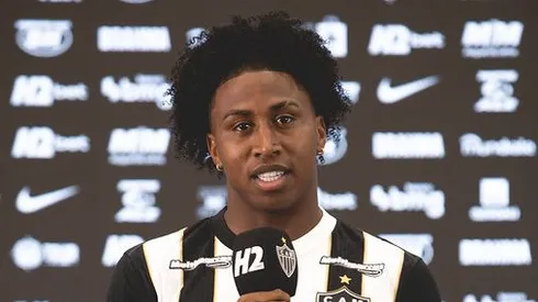 Preciado no Atlético. . Foto: Pedro Souza / Atlético