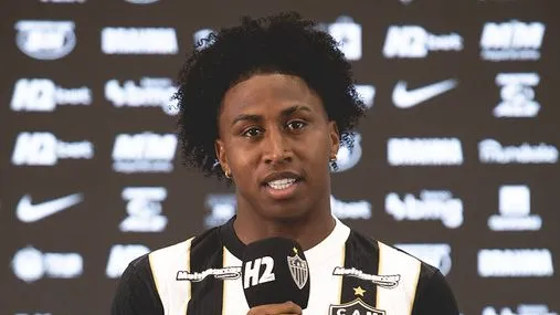 Preciado no Atlético. . Foto: Pedro Souza / Atlético