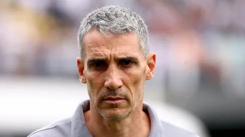 Juan Pablo Vojvoda tecnico do Santos durante partida contra o Fortaleza