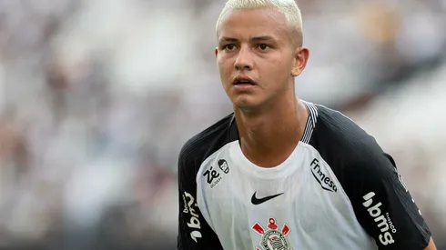 Kayke jogador do Corinthians lamenta durante partida contra o Juventude no estadio Arena Corinthians pelo campeonato Brasileiro A 2025. Foto: Joisel Amaral/AGIF