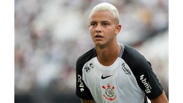 Kayke jogador do Corinthians lamenta durante partida contra o Juventude no estadio Arena Corinthians pelo campeonato Brasileiro A 2025. Foto: Joisel Amaral/AGIF