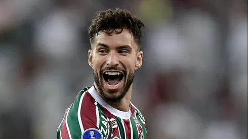 Martinelli jogador do Fluminense durante partida contra o Once Caldas no estadio Maracana pelo campeonato Copa Sul-americana 2025.