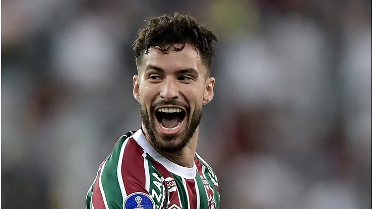 Martinelli jogador do Fluminense durante partida contra o Once Caldas no estadio Maracana pelo campeonato Copa Sul-americana 2025.