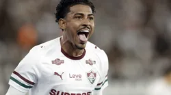 RJ - RIO DE JANEIRO - 01/02/2026 - CARIOCA 2026, BOTAFOGO X FLUMINENSE - John Kennedy jogador do Fluminense comemora seu gol durante partida contra o Botafogo no estadio Engenhao pelo campeonato Carioca 2026. Foto: Andre Mourao/AGIF