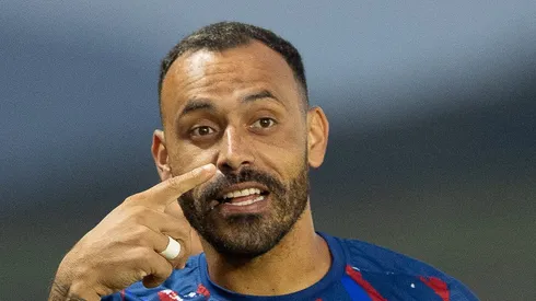 Moisés durante partida do Fortaleza pelo Brasileirão