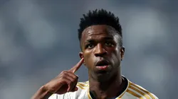 Vinícius Junior em jogo do Real Madrid.