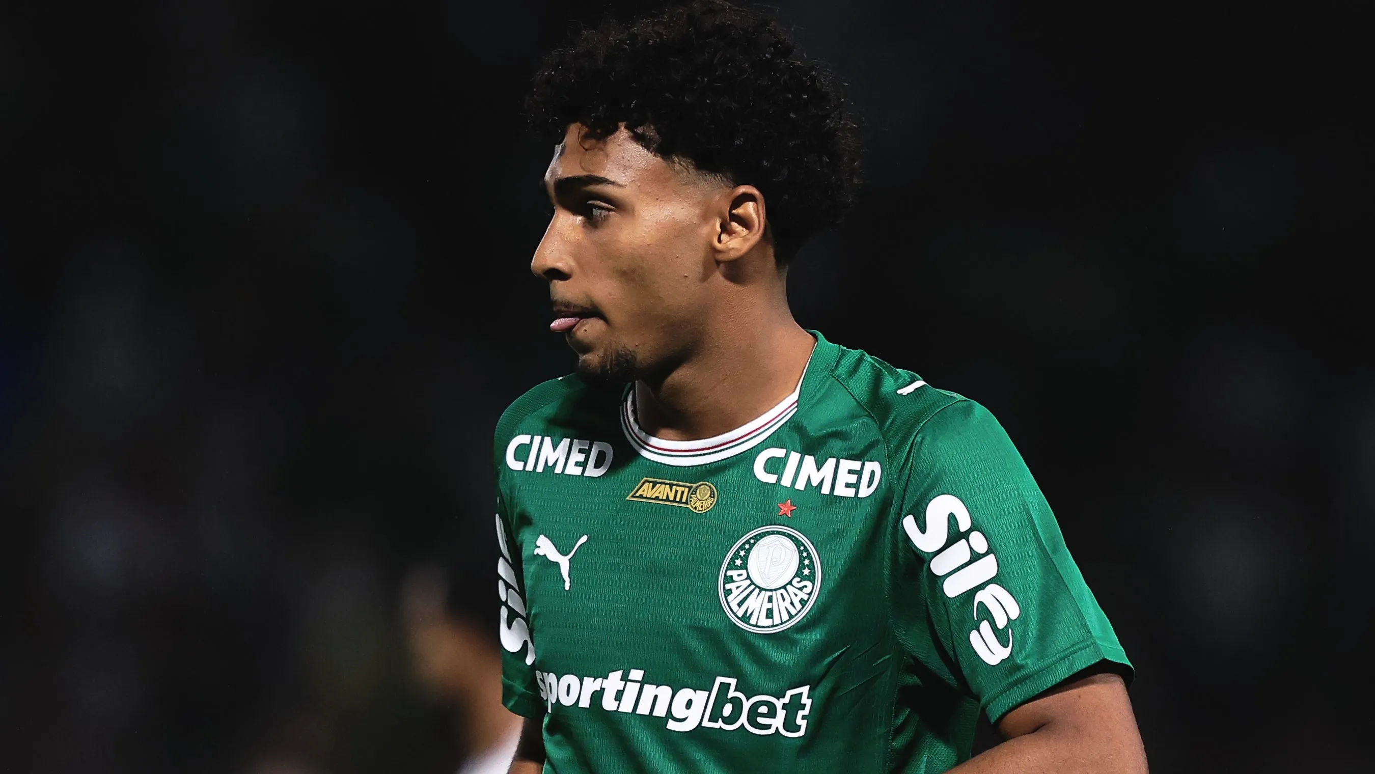 Luighi jogador do Palmeiras durante partida contra o Sao Paulo no estadio Arena Barueri pelo campeonato Paulista 2026. Foto: Ettore Chiereguini/AGIF