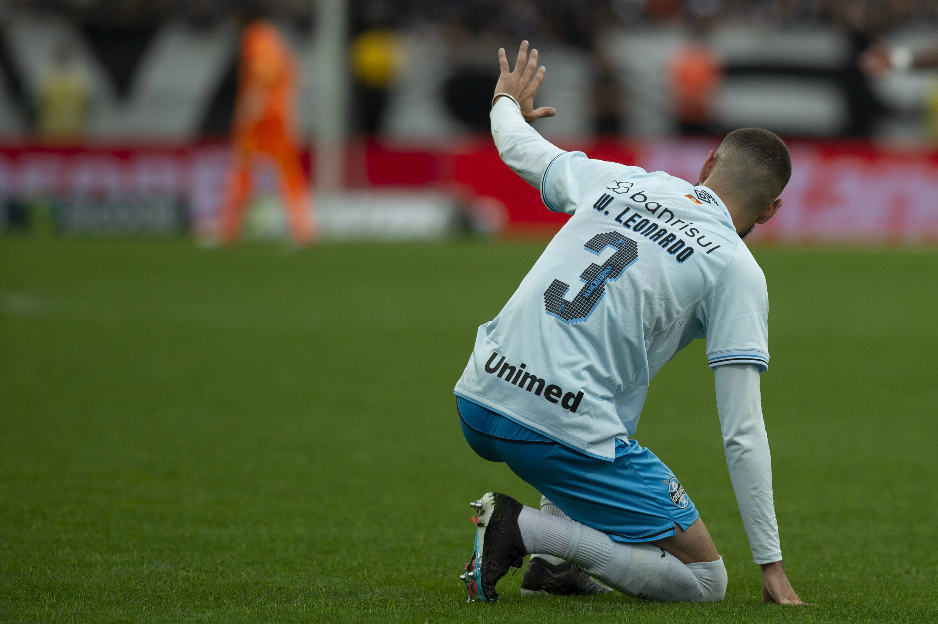 Wagner Leonardo jogador do Gremio durante partida contra o Corinthians no estadio Arena Corinthians pelo campeonato Brasileiro A 2025. Foto: Anderson Romao/AGIF