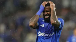 Gerson jogador do Cruzeiro lamenta durante partida contra o Democrata no estadio Mineirao pelo campeonato Mineiro 2026. Foto: Gilson Lobo/AGIF