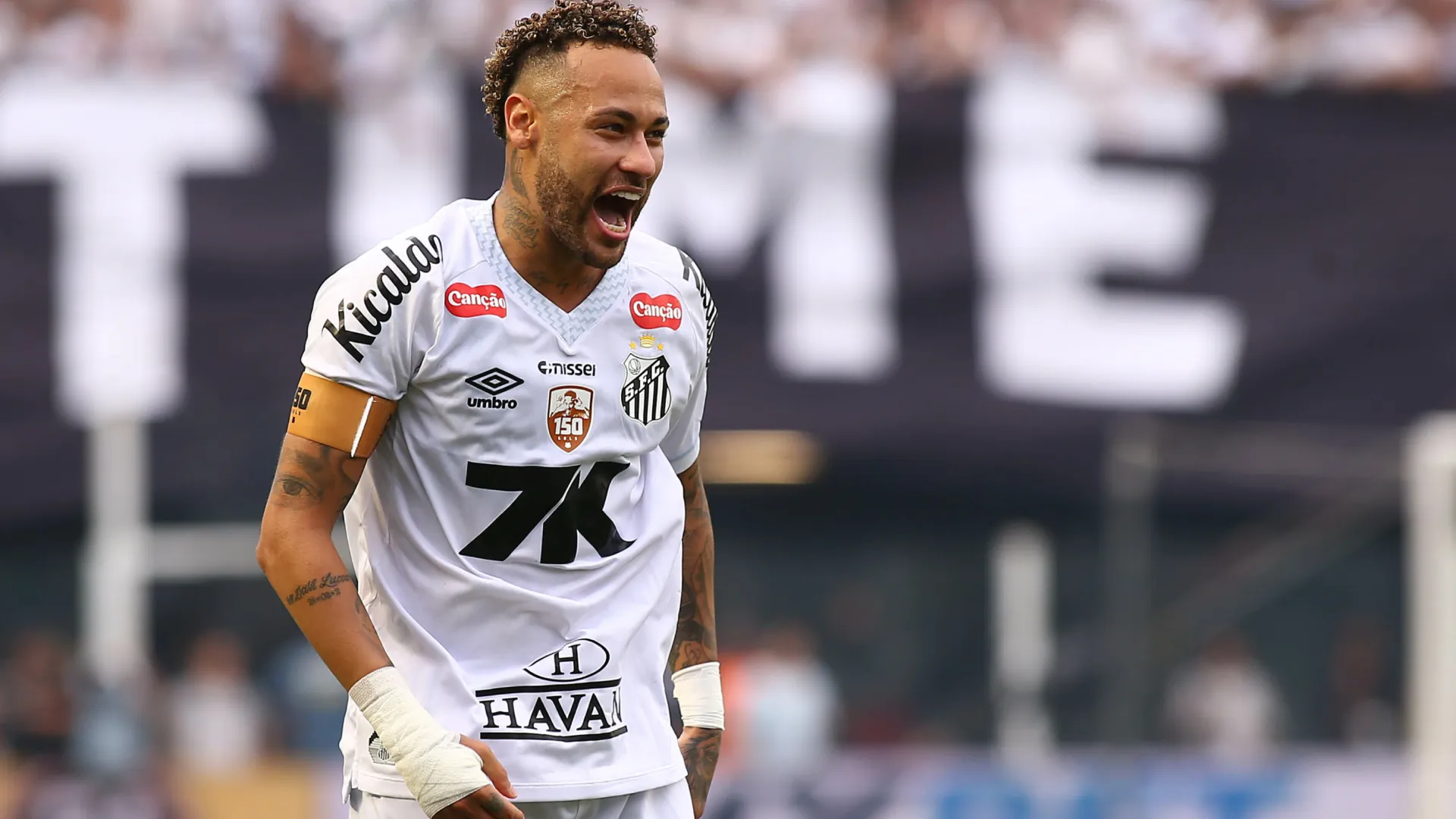 Neymar pode ser relacionado para Noroeste x Santos – Foto: Mauricio De Souza/AGIF