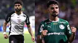 Yuri Alberto e Flaco López vão se enfrentar no Dérbi Paulista - Fotos: Marcello Zambrana/AGIF e Fabio Giannelli/AGIF