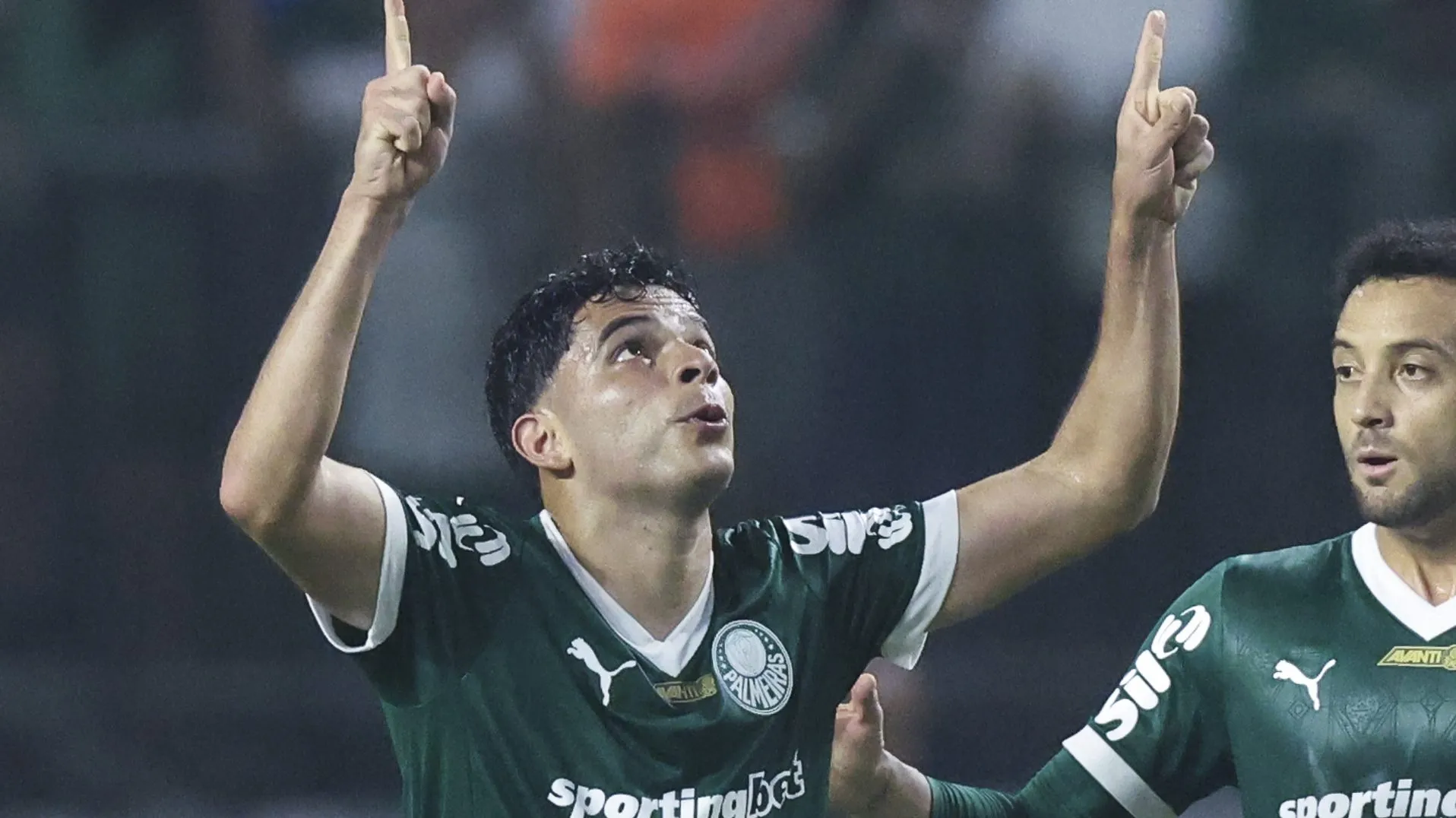 Bruno Rodrigues, atacante do Palmeiras em partida pelo campeonato brasileiro (Foto: Alexandre Schneider/Getty Images)