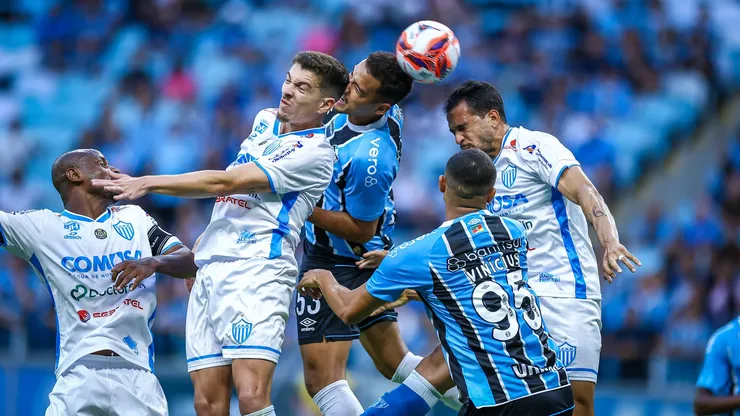 Lance da partida entre Grêmio e Novo Hamburgo. FOTO: LUCAS UEBEL/GREMIO FBPA