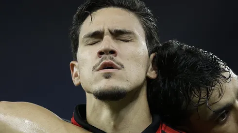 Pedro jogador do Flamengo comemora seu gol durante partida contra o Sampaio Correa no estadio Maracana pelo campeonato Carioca 2026. Foto: Andre Mourao/AGIF
