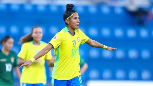 Vitorinha anotou o quarto gol do Brasil – Foto: Staff Images Woman / CBF
