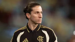 Filipe Luís técnico do Flamengo durante partida contra o Sampaio Corrêa. Foto: Jorge Rodrigues/AGIF
