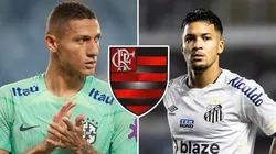Richarlison e Marcos Leonardo - Foto: Gil Gomes e Abner Dourado/AGIF
