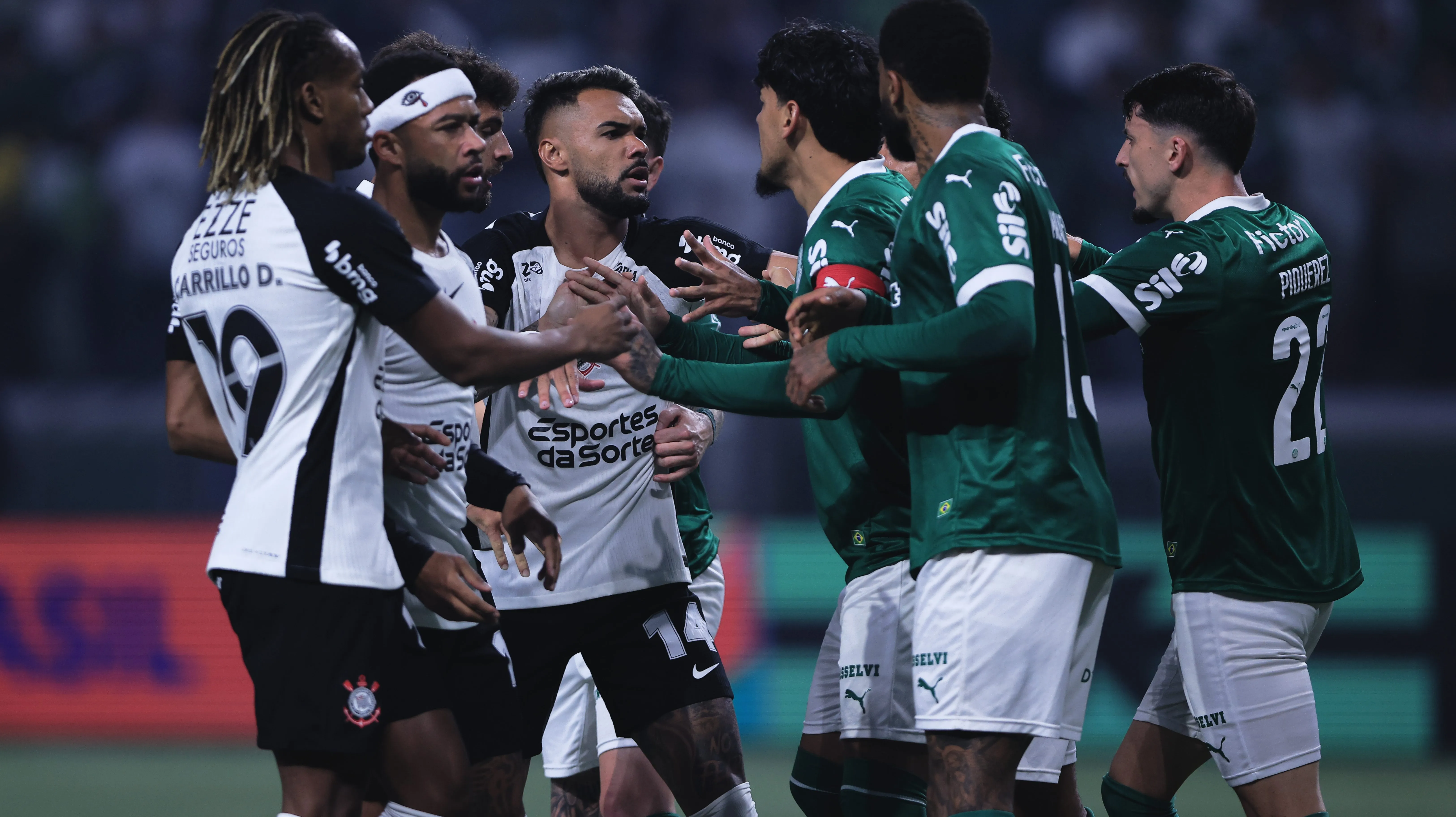 Corinthians X Palmeiras. Foto: Ettore Chiereguini/AGIF
