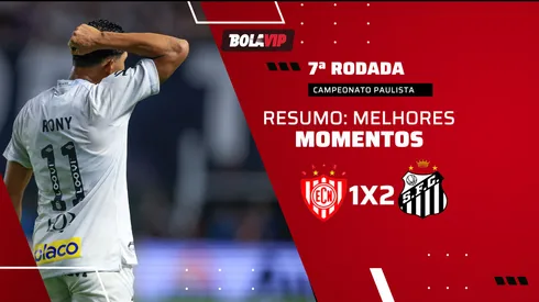 Com um a mais, o Santos vence o Noroeste e sobe na tabela do Campeonato Paulista. Foto: Marcello Zambrana/AGIF