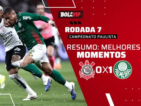 Palmeiras vence o Corinthians por 1 a 0 pelo Paulistão