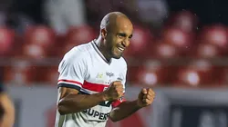 SP - SAO PAULO - 07/02/2026 - PAULISTA 2026, SAO PAULO X PRIMAVERA - Lucas Moura jogador do Sao Paulo comemora seu gol durante partida contra o Primavera no estadio Morumbi pelo campeonato Paulista 2026. Foto: Marcello Zambrana/AGIF