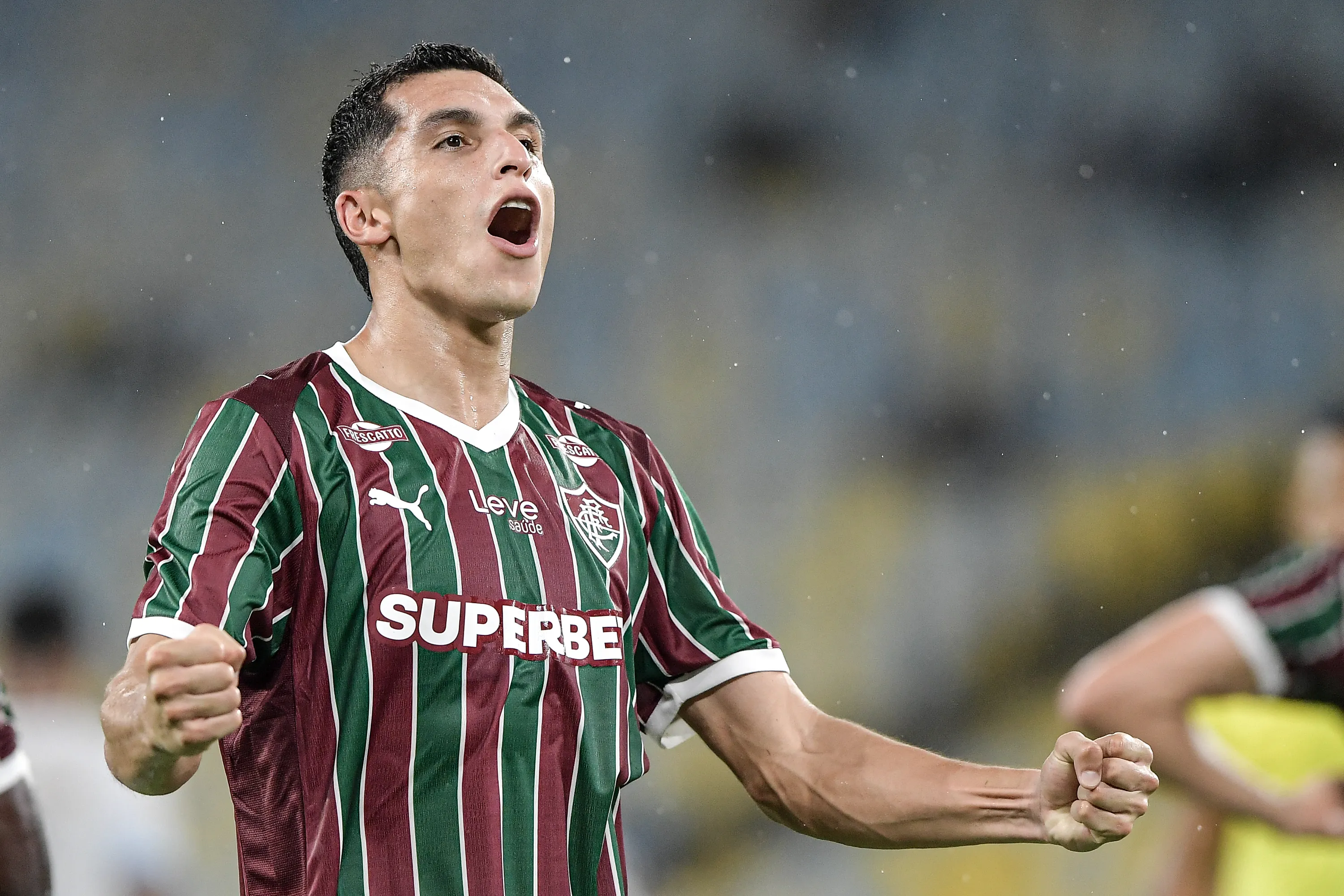 Serna comemora seu gol pelo Fluminense. Foto: Thiago Ribeiro/AGIF