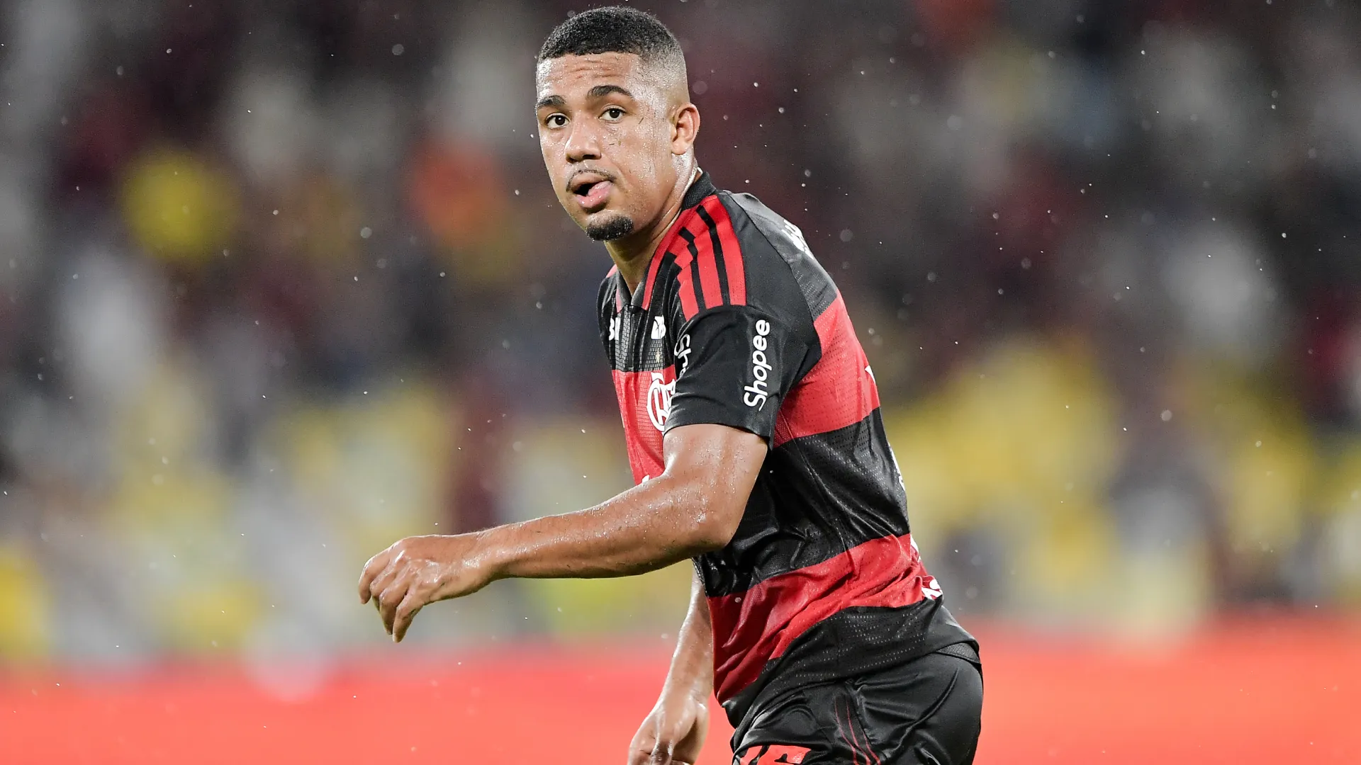 Samuel Lino em ação pelo Flamengo no Carioca – Foto: Thiago Ribeiro/AGIF