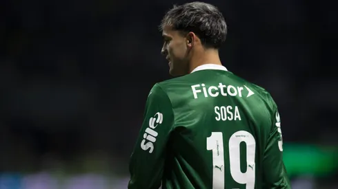 Ramon Sosa em campo pelo Palmeiras.