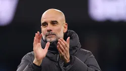 Pep Guardiola no comando do Manchester City.