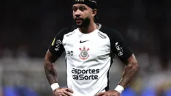 Memphis Depay (Corinthians) durante jogo contra o Palmeiras, no dia 08.02.2026. Foto: Marcello Zambrana/AGIF