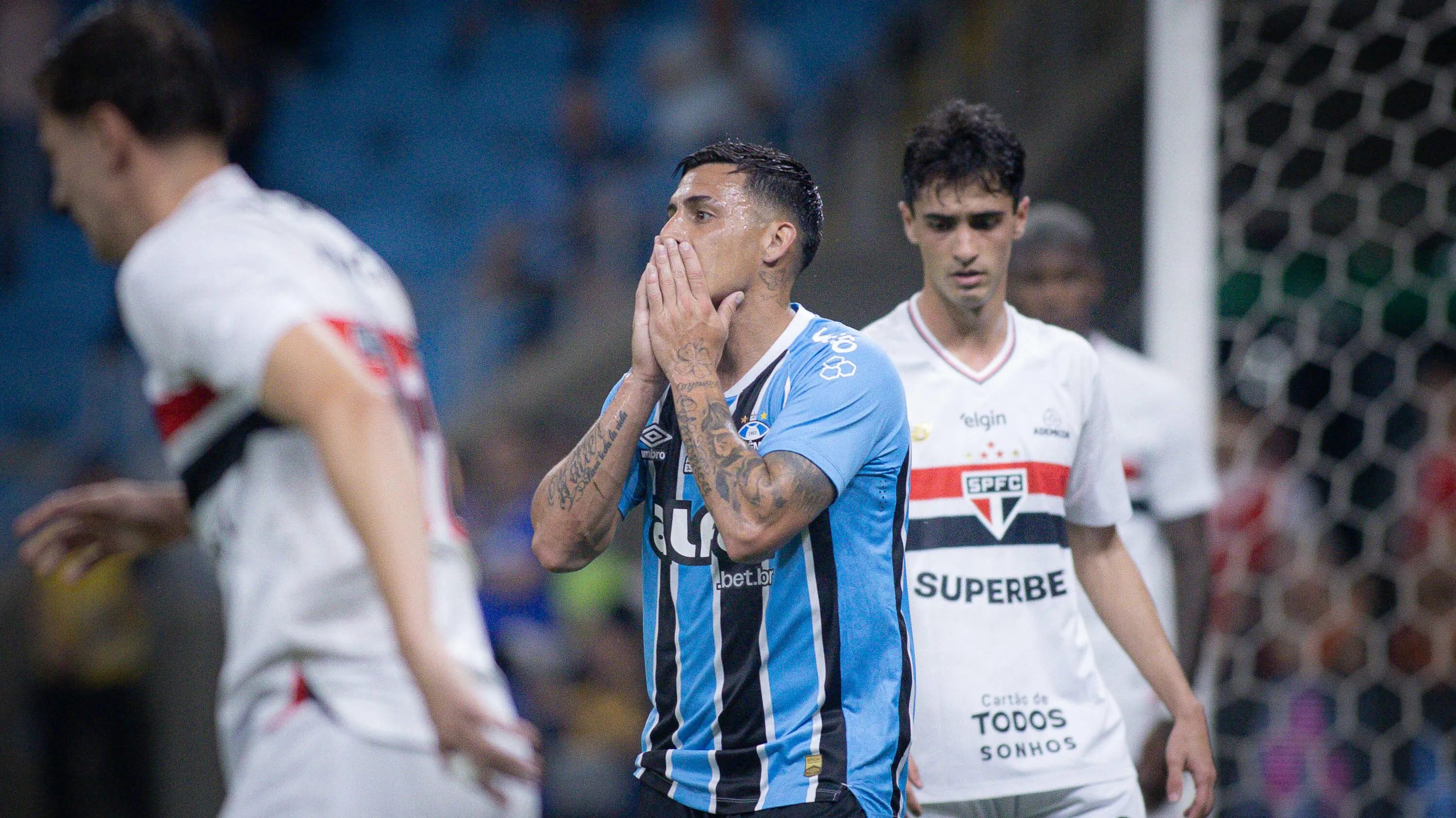 São Paulo x Grêmio. Foto: Maxi Franzoi/AGIF