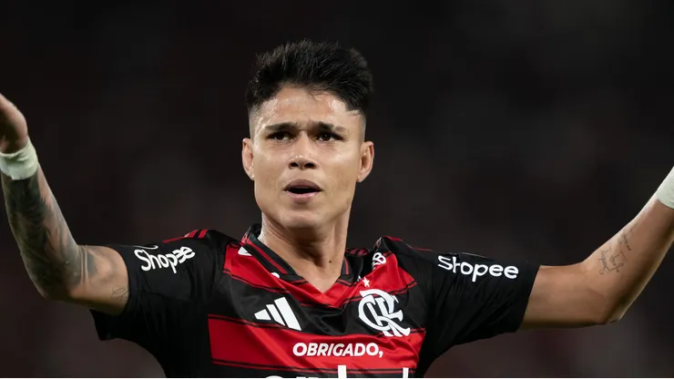 - Luiz Araujo jogador do Flamengo durante partida contra o Internacional