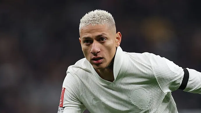 Richarlison no Tottenham. Foto: Ryan Pierse/Getty Images